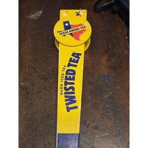 Boston Beer Co Twisted Tea Hard Iced Tea Texas Knows Tea Double sided Tap Handle